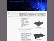 Tablet Screenshot of 48voltspowersupply.com